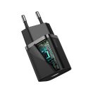 Baseus Super Si USB-AUSB-C gyorstöltő 1 m-es USB-AUSB-C-Lightning kábellel, 20W, fekete