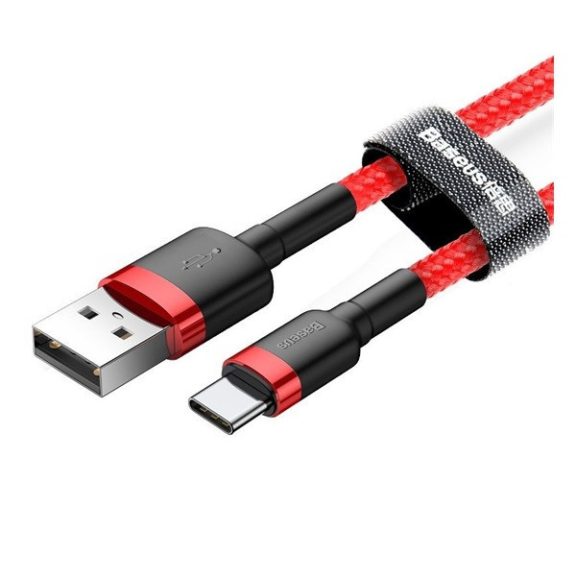 Baseus Cafule USB / USB-C töltő- és adatkábel 2A, 2m, piros