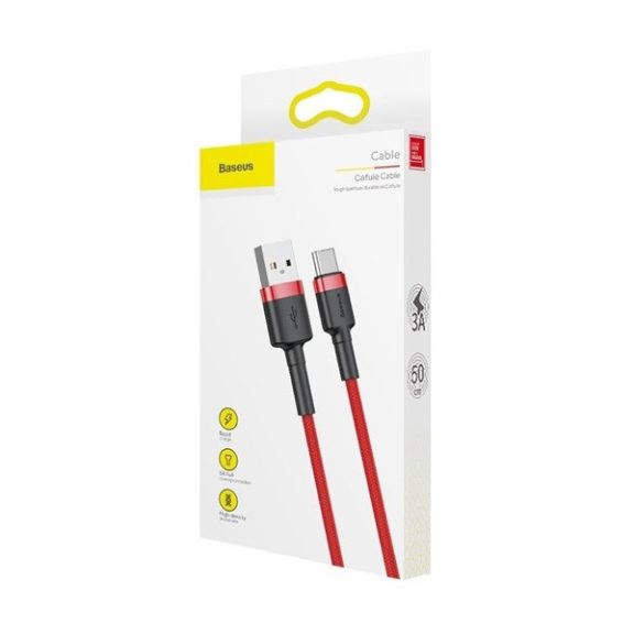 Baseus Cafule USB / USB-C töltő- és adatkábel 2A, 2m, piros