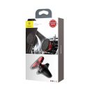 Baseus Magnetic Air Vent Mágneses autós telefontartó kábelcsipesszel, piros