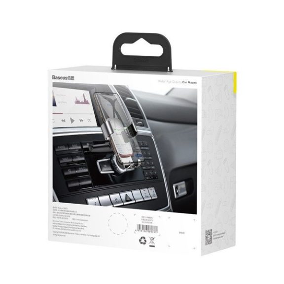 Baseus Metal Age gravitációs tartó CD foglalathoz, fekete