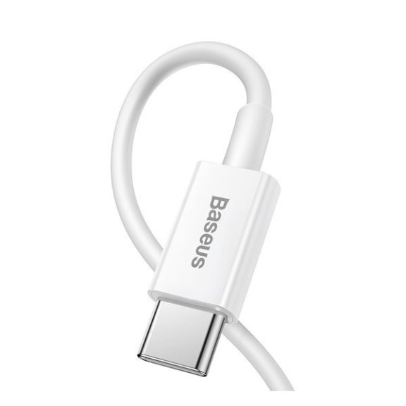 Baseus Superior Series USB-C / Lightning töltő- és adatkábel, 20W, PD, 1m, fehér