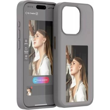   E-Ink okos telefontok, programozható NFC kijelzővel iPhone 13 Pro, ezüst