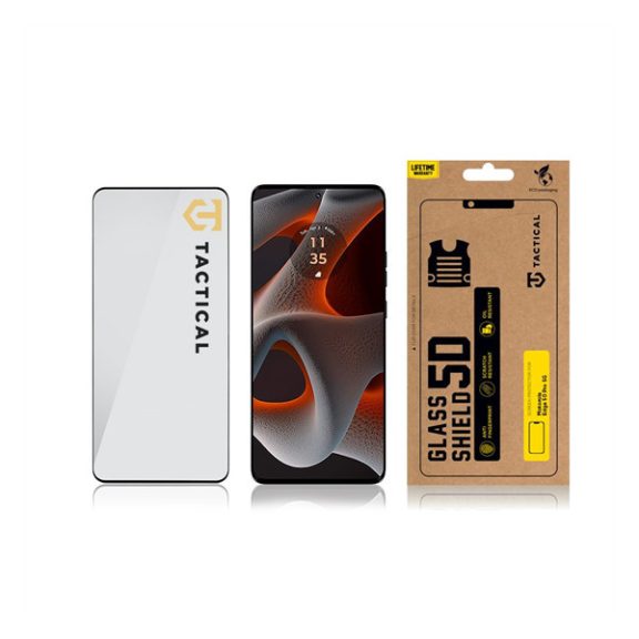 Tactical Glass Shield 5D Motorola Edge 50 Pro 5G kijelzővédő üvegfólia, fekete