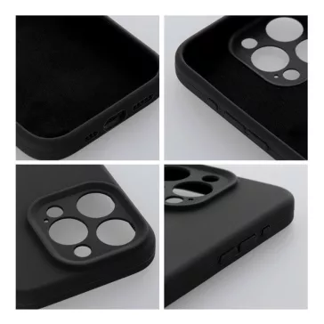 2mm Apple iPhone 14 Pro szilikon hátlap tok, fekete