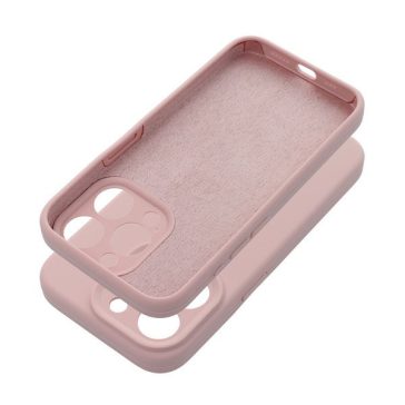   2mm Apple iPhone 14 szilikon hátlap tok, világos rózsaszín