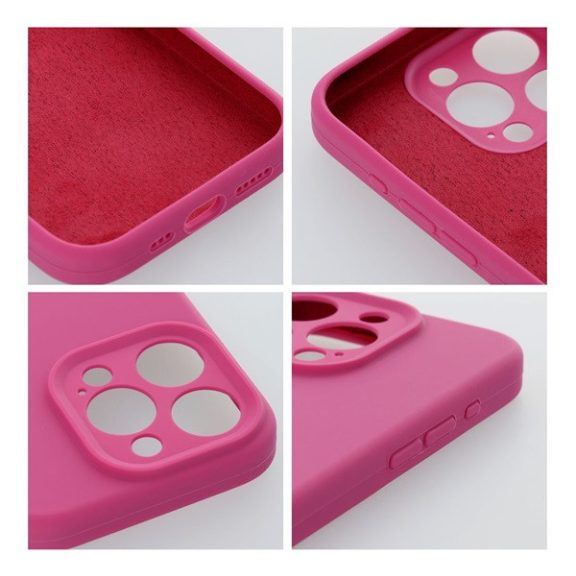 2mm Apple iPhone 14 Pro szilikon hátlap tok, rózsaszín