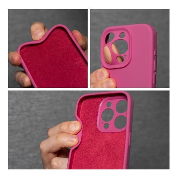 2mm Apple iPhone 14 Pro szilikon hátlap tok, rózsaszín