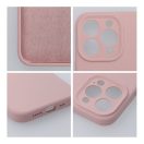2mm Apple iPhone 15 Pro szilikon hátlap tok, világos rózsaszín