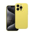 2mm Apple iPhone 15 Pro szilikon hátlap tok, sárga