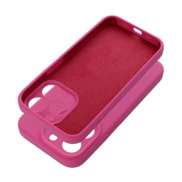   2mm Apple iPhone 15 Pro Max szilikon hátlap tok, rózsaszín