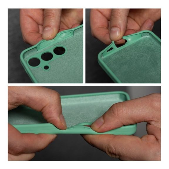 2mm Motorola G54 5G szilikon hátlap tok, mentazöld