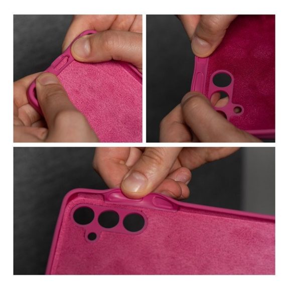 2mm Motorola Edge 40 Neo szilikon hátlap tok, rózsaszín