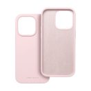 Roar Apple iPhone 12 prémium szilikon tok velúr béléssel, világos rózsaszín