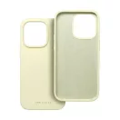 Roar Apple iPhone 13 Pro prémium szilikon tok velúr béléssel, világossárga