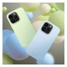 Roar Apple iPhone 14 Plus prémium szilikon tok velúr béléssel, világoszöld