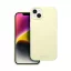 Roar Apple iPhone 14 Plus prémium szilikon tok velúr béléssel, világossárga