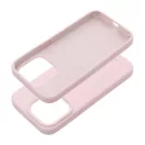 Roar Apple iPhone 15 Pro prémium szilikon tok velúr béléssel, világos rózsaszín