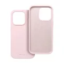 Roar Apple iPhone 15 Pro prémium szilikon tok velúr béléssel, világos rózsaszín