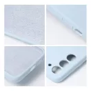 Roar Samsung Galaxy A35 5G prémium szilikon tok velúr béléssel, világoskék