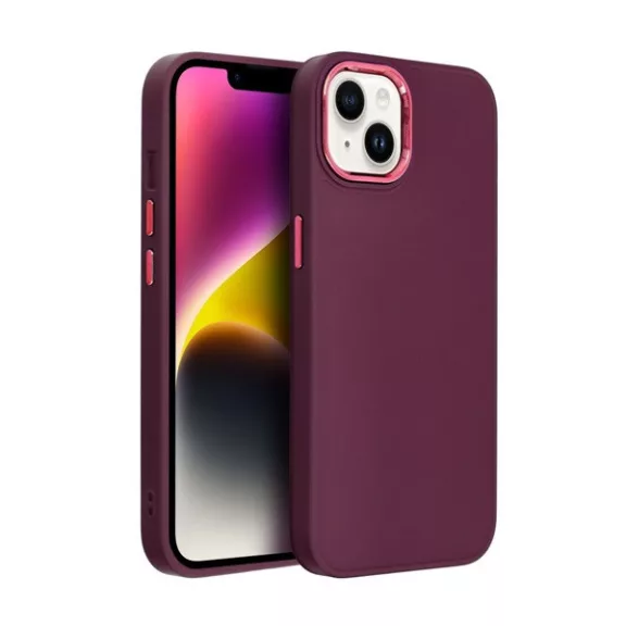 Frame Samsung Galaxy A05s közepesen ütésálló tok kameravédő kerettel, lila