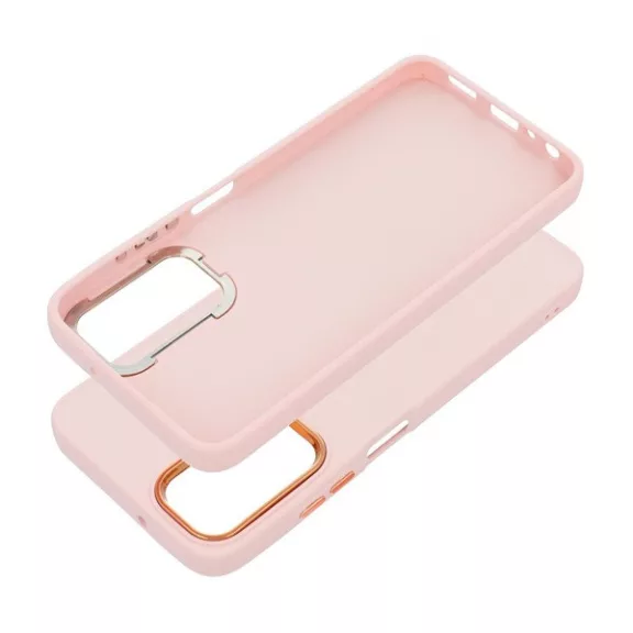 Frame Samsung Galaxy A05s közepesen ütésálló tok kameravédő kerettel, rózsaszín