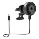 Energea AirLock univerzális autós tartó vezetéknélküli töltéssel, szélvédőre, fekete