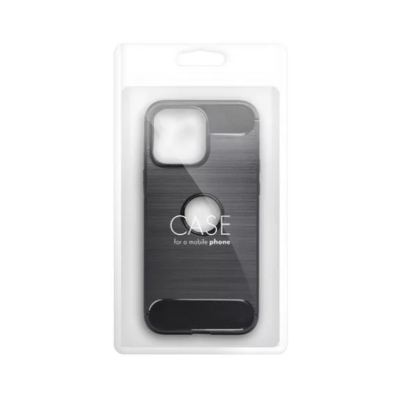 Forcell Carbon Apple iPhone 16 szilikon tok, fekete