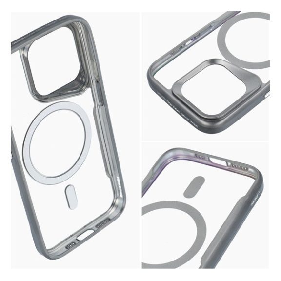 Ergofit Apple iPhone 16 Plus MagSafe kompatibilis hátlap tok, szürke