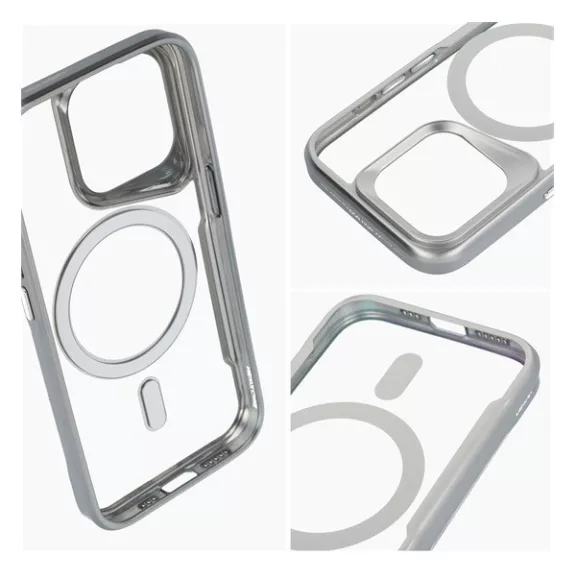 Ergofit Apple iPhone 16 Pro Max MagSafe kompatibilis hátlap tok, ezüst