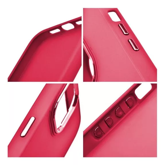 Frame Apple iPhone 16 Pro közepesen ütésálló tok kameravédő kerettel, magenta