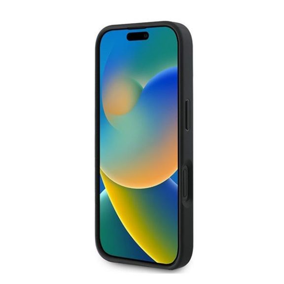Guess 4G Bottom Stripe Apple iPhone 16 Plus hátlap tok, szürke GUHCP16MG4GLGR