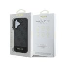Guess 4G Bottom Stripe Apple iPhone 16 Plus hátlap tok, szürke GUHCP16MG4GLGR