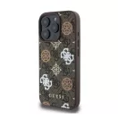 Guess Peony On 4G Background Apple iPhone 16 Pro MagSafe kompatibilis tok, barna GUHMP16LP4PWPW