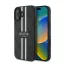 Guess 4G Printed Stripes MagSafe Apple iPhone 16 Plus hátlap tok, fekete/barna GUHMP16MP4RPSK