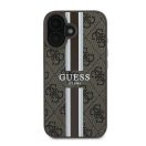 Guess 4G Printed Stripes MagSafe Apple iPhone 16 Plus hátlap tok, barna GUHMP16MP4RPSW