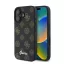 Guess PU Peony Script Apple iPhone 16 Plus MagSafe kompatibilis tok, fekete/barna GUHMP16MPGPYSK