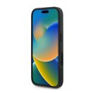 Guess PU Peony Script Apple iPhone 16 Plus MagSafe kompatibilis tok, fekete/barna GUHMP16MPGPYSK