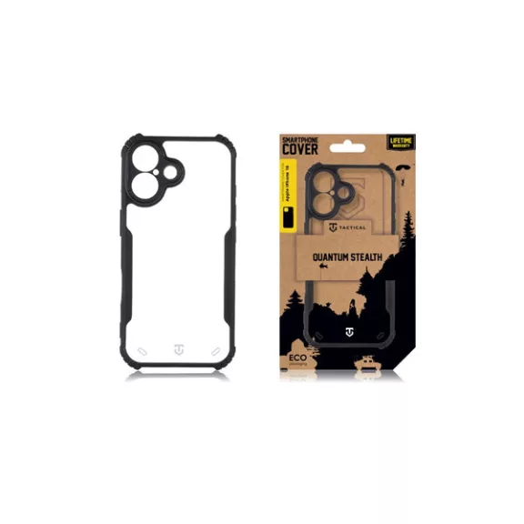 Tactical Quantum Stealth Apple iPhone 16 tok, átlátszó/fekete