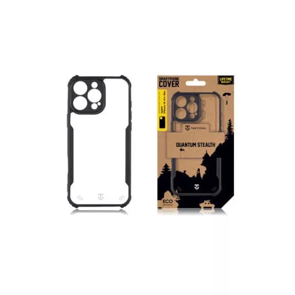 Tactical Quantum Stealth Apple iPhone 16 Pro Max tok, átlátszó/fekete