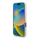 Karl Lagerfeld Silicone KC Heads Ring Apple iPhone 16 hátlap tok, rózsaszín KLHMP16SSCMKCRHP