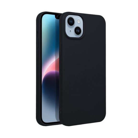 Matt Apple iPhone 16 Plus szilikon tok, fekete