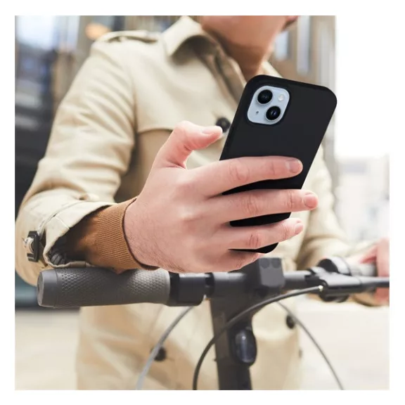 Matt Apple iPhone 16 Pro Max szilikon tok, fekete