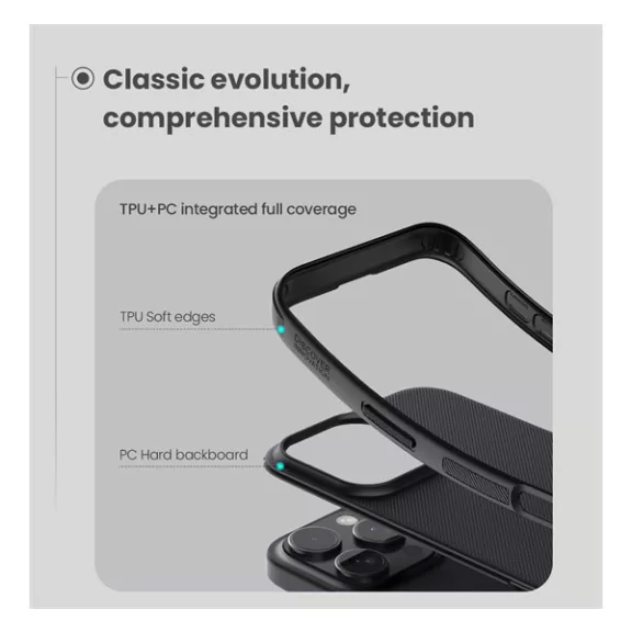 Nillkin Super Frosted Pro Apple iPhone 16 Pro Max műanyag tok, fekete