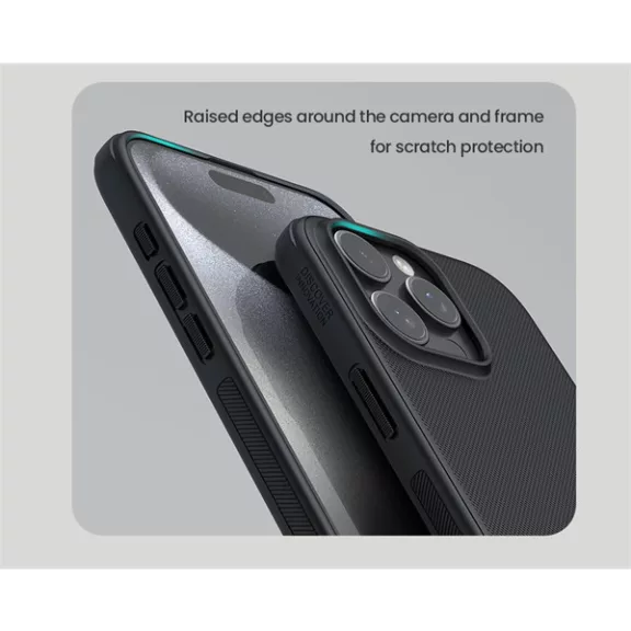 Nillkin Super Frosted Pro Apple iPhone 16 Pro Max műanyag tok, fekete