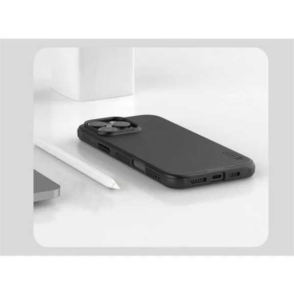 Nillkin Super Frosted Pro Apple iPhone 16 Pro Max műanyag tok, fekete