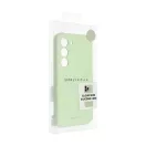 Roar Apple iPhone 16 prémium szilikon tok velúr béléssel, világoszöld