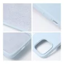 Roar Apple iPhone 16 Pro Max prémium szilikon tok velúr béléssel, világoskék