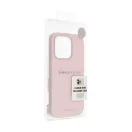 Roar Apple iPhone 16 Pro Max prémium szilikon tok velúr béléssel, világosrózsaszín
