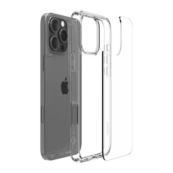 Spigen Ultra Hybrid Apple iPhone 16 Pro Max tok, Crystal Clear, átlátszó ACS07992